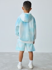Baker by Ted Baker Blue 100% Cotton Hoodie and Shorts Set - Image 5 of 11