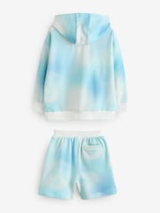Baker by Ted Baker Blue 100% Cotton Hoodie and Shorts Set - Image 9 of 11