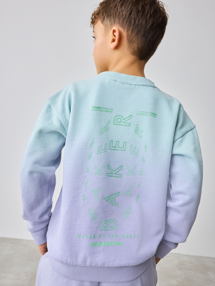 Baker by Ted Baker Ombre Sweatshirt And Shorts Set - Image 4 of 12