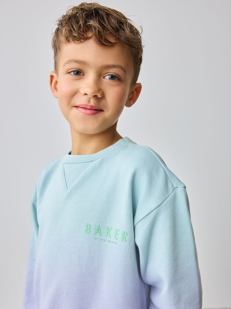 Baker by Ted Baker Ombre Sweatshirt And Shorts Set - Image 5 of 12