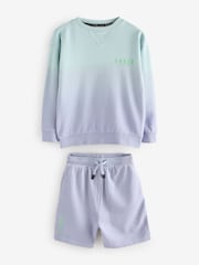Baker by Ted Baker Ombre Sweatshirt And Shorts Set - Image 9 of 12