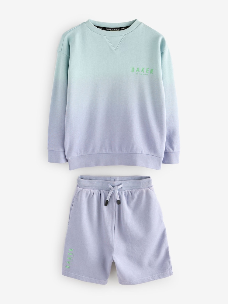 Baker by Ted Baker Ombre Sweatshirt And Shorts Set - Image 9 of 12