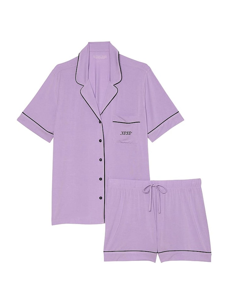 Victoria's Secret Charmed Violet Purple Modal Short Pyjama Set - Image 3 of 3
