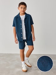 Baker by Ted Baker Textured Shirt T-Shirt and Shorts Set - Image 1 of 12