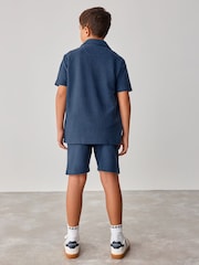 Baker by Ted Baker Textured Shirt T-Shirt and Shorts Set - Image 3 of 12