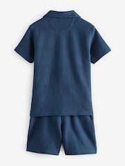Baker by Ted Baker Textured Shirt T-Shirt and Shorts Set - Image 7 of 12