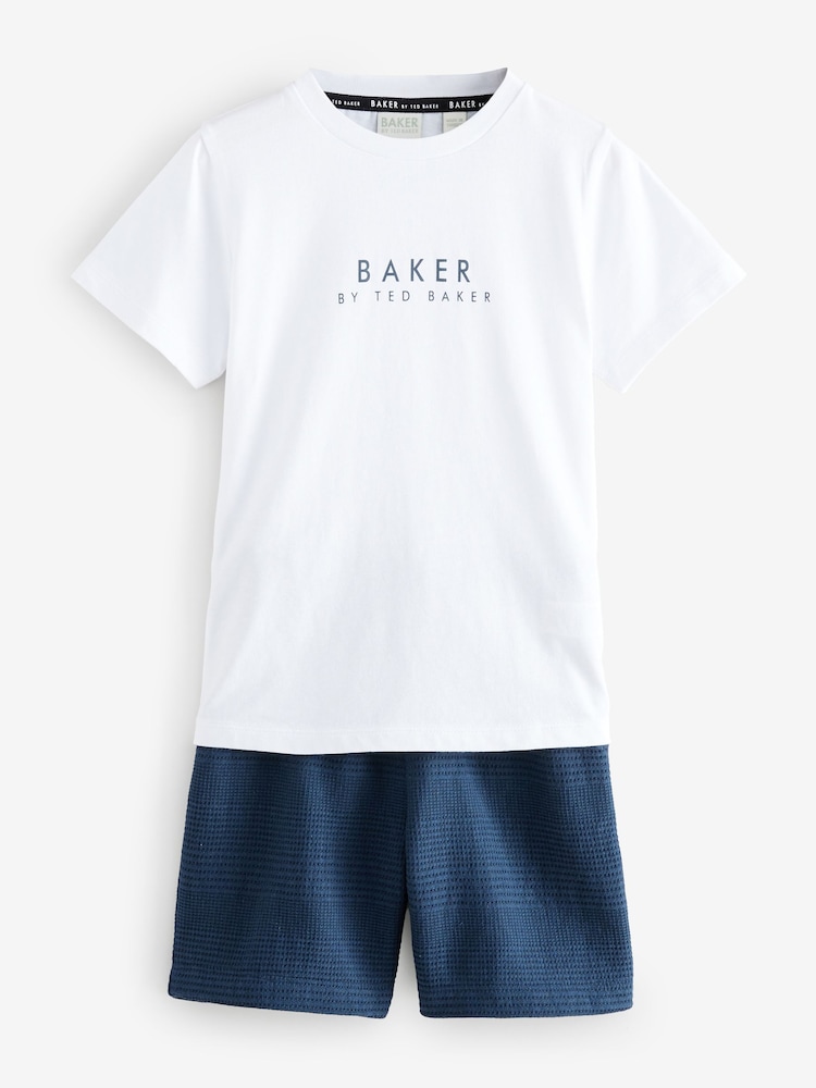 Baker by Ted Baker Textured Shirt T-Shirt and Shorts Set - Image 8 of 12