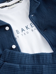 Baker by Ted Baker Textured Shirt T-Shirt and Shorts Set - Image 9 of 12