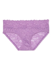 Victoria's Secret PINK Grape Taffy Purple Hipster Floral Lace Knickers - Image 3 of 3