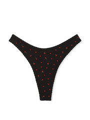 Victoria's Secret PINK Black Cherry Thong Cotton Knickers - Image 3 of 3