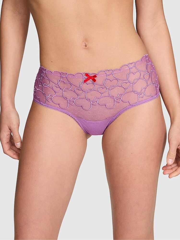 Grape Taffy paars - Victoria's Secret roze kanten slipje - Image 1 of 3