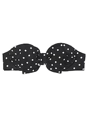 Victoria's Secret Black And White Dot Strapless Bow Bikini Top - Image 4 of 4