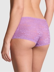 Grape Taffy paars - Victoria's Secret PINK Kanten slipje met bloemenprint - Image 2 of 3