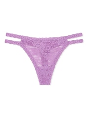 Grape Taffy paars - Victoria's Secret PINK Kanten slipje met bloemenprint - Image 3 of 3