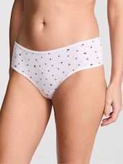 Victoria's Secret PINK White Cherry Cheeky Cotton Knickers - Image 1 of 3