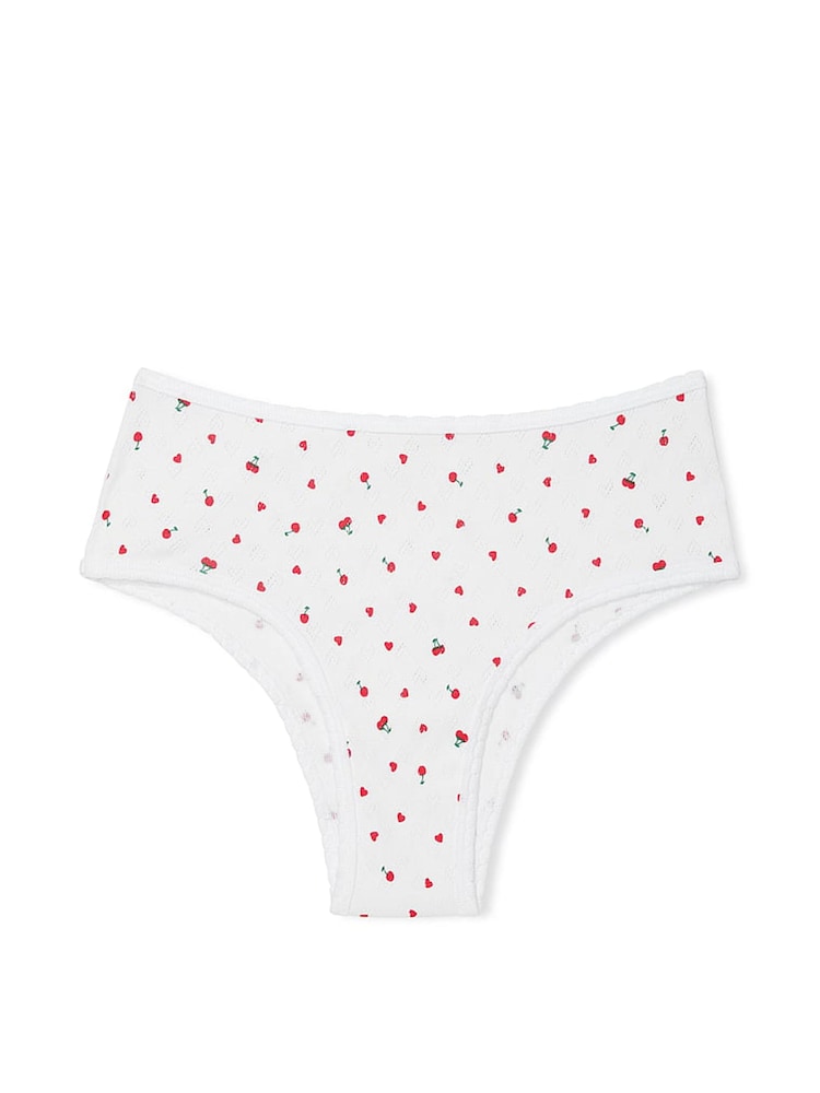 Victoria's Secret PINK White Cherry Cheeky Cotton Knickers - Image 3 of 3