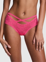 Dubbele bubbel roze - Victoria's Secret PINK Kanten slipje met bloemenprint - Image 1 of 3