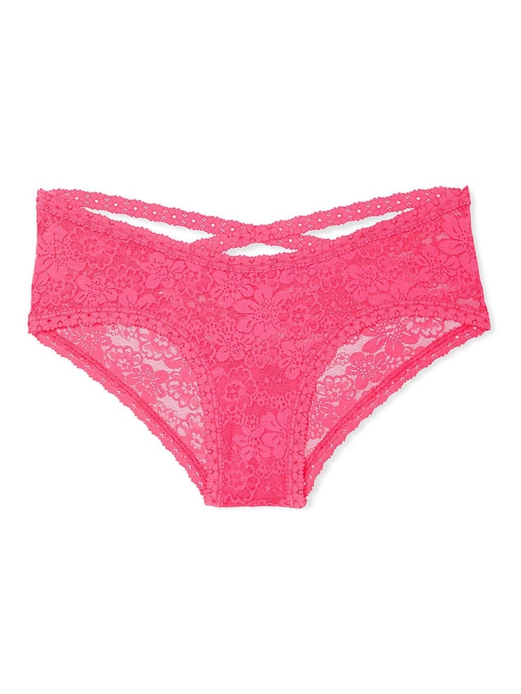 Dubbele bubbel roze - Victoria's Secret PINK Kanten slipje met bloemenprint - Image 3 of 3