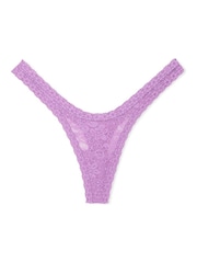 Grape Taffy paars - Victoria's Secret PINK Kanten slipje met bloemenprint - Image 3 of 3