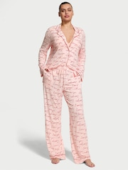Victoria's Secret Purest Pink Love You Script Modal Long Pyjama Set - Image 1 of 3