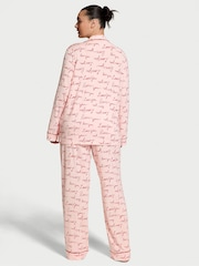 Victoria's Secret Purest Pink Love You Script Modal Long Pyjama Set - Image 2 of 3