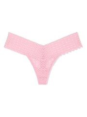 Victoria's Secret PINK Petal Pink Thong Heart Lace Knickers - Image 3 of 3