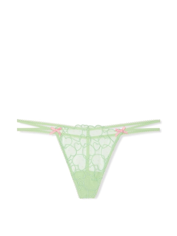 Victoria's Secret PINK Pale Petal Green G String Lace Knickers - Image 3 of 3