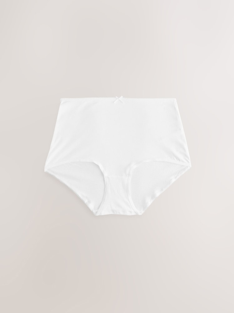 White Full Brief Rich Knickers 5 Pack - Image 2 of 7