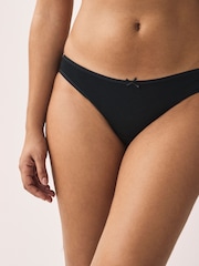 Black Bikini Rich Knickers 5 Pack - Image 2 of 6