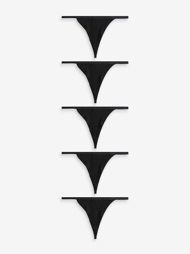 Noir - Lot de 5 culottes riches - Image 1 of 6