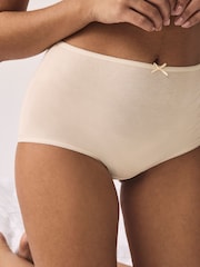 Pastel Rose Nude Full Brief Rich Knickers 5 Pack - Image 4 of 7