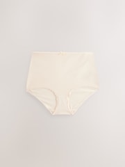 Pastel Rose Nude Full Brief Rich Knickers 5 Pack - Image 5 of 7