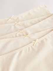 Pastel Rose Nude Full Brief Rich Knickers 5 Pack - Image 6 of 7