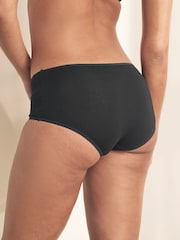 Black Midi Cotton Rich Knickers 5 Pack - Image 7 of 8