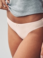 Pastel Rose Nude High Leg Rich Knickers 5 Pack - Image 3 of 11