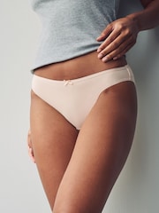 Pastel Rose Nude High Leg Rich Knickers 5 Pack - Image 4 of 11