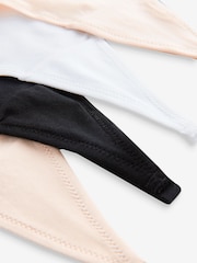 Noir / Pastel Rose Nude / Blanc - Lot de 5 culottes riches - Image 8 of 9