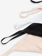 Noir / Pastel Rose Nude / Blanc - Lot de 5 culottes riches - Image 9 of 9