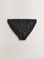 Black/Pastel Rose Nude/White High Leg Full Brief Cotton Rich Knickers 5 Pack - Image 5 of 7