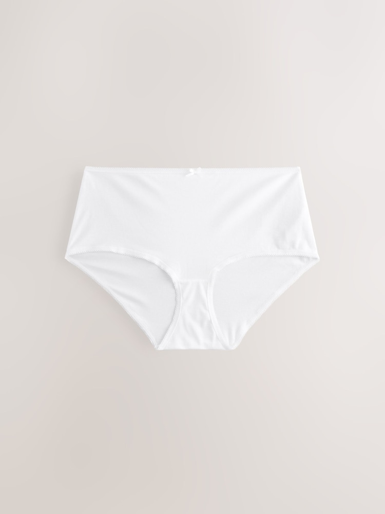 Zwart/wit/pastelroze huidskleur - Set van 5 slips met hoog katoengehalte - Image 7 of 9