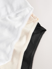 Black/White/Pastel Rose Nude Midi Rich Knickers 5 Pack - Image 9 of 9