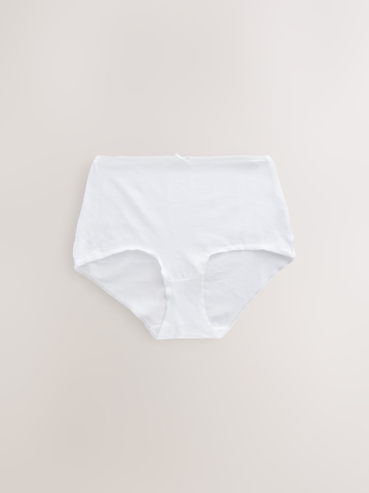 Black / Pastel Rose Nude / White Full Brief Rich Knickers 5 Pack - Image 2 of 6