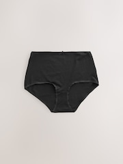 Black / Pastel Rose Nude / White Full Brief Rich Knickers 5 Pack - Image 6 of 6