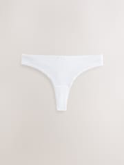 Black / Pastel Rose Nude / White Thong Rich Knickers 7 Pack - Image 5 of 10