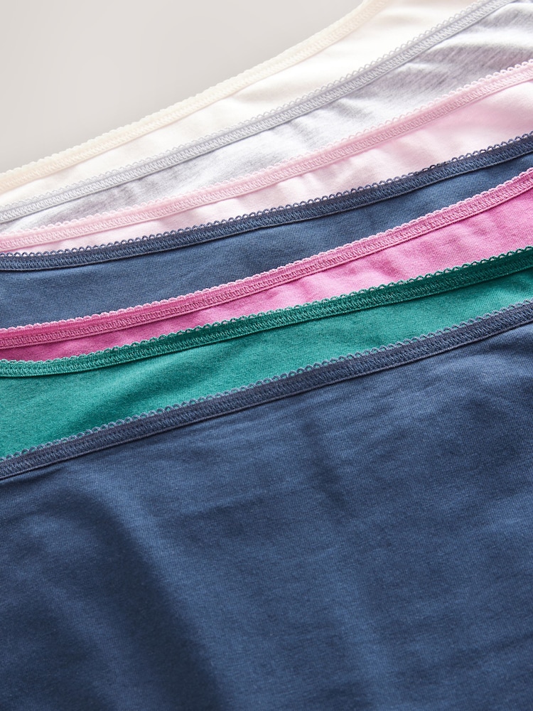 Pink/Blue Full Brief Cotton Rich Knickers 7 Pack - Image 12 of 12 Pink/Blue Full Brief Cotton Rich Knickers 7 Pack - Image 12 of 12