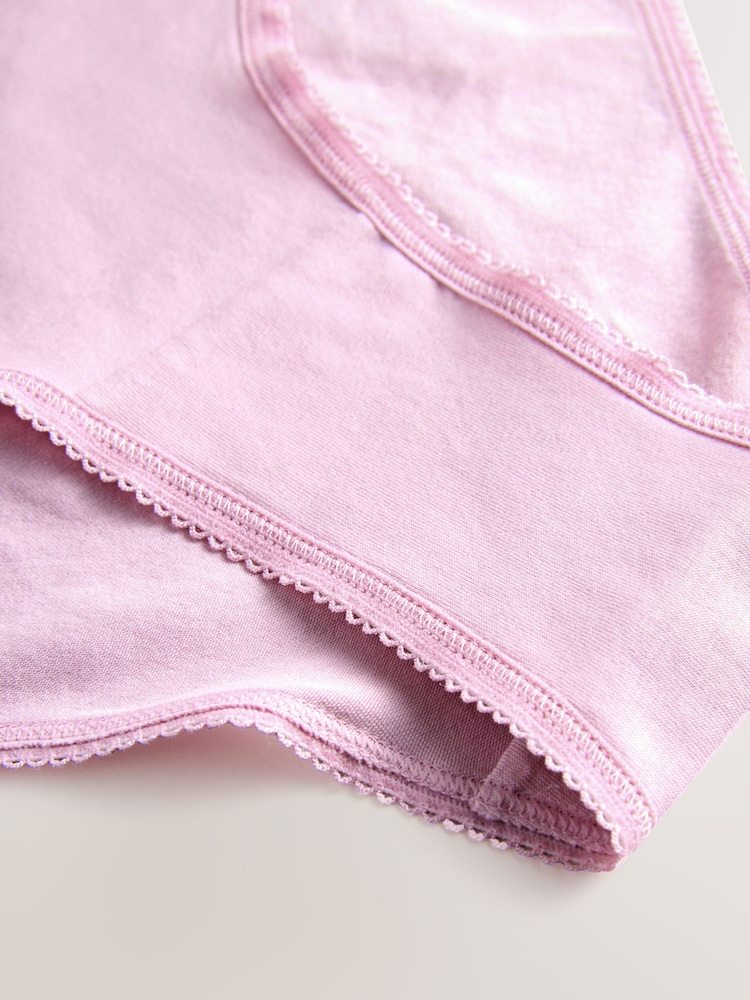 Pink Blue Marl Bikini Rich Knickers 7 Pack - Image 10 of 10
