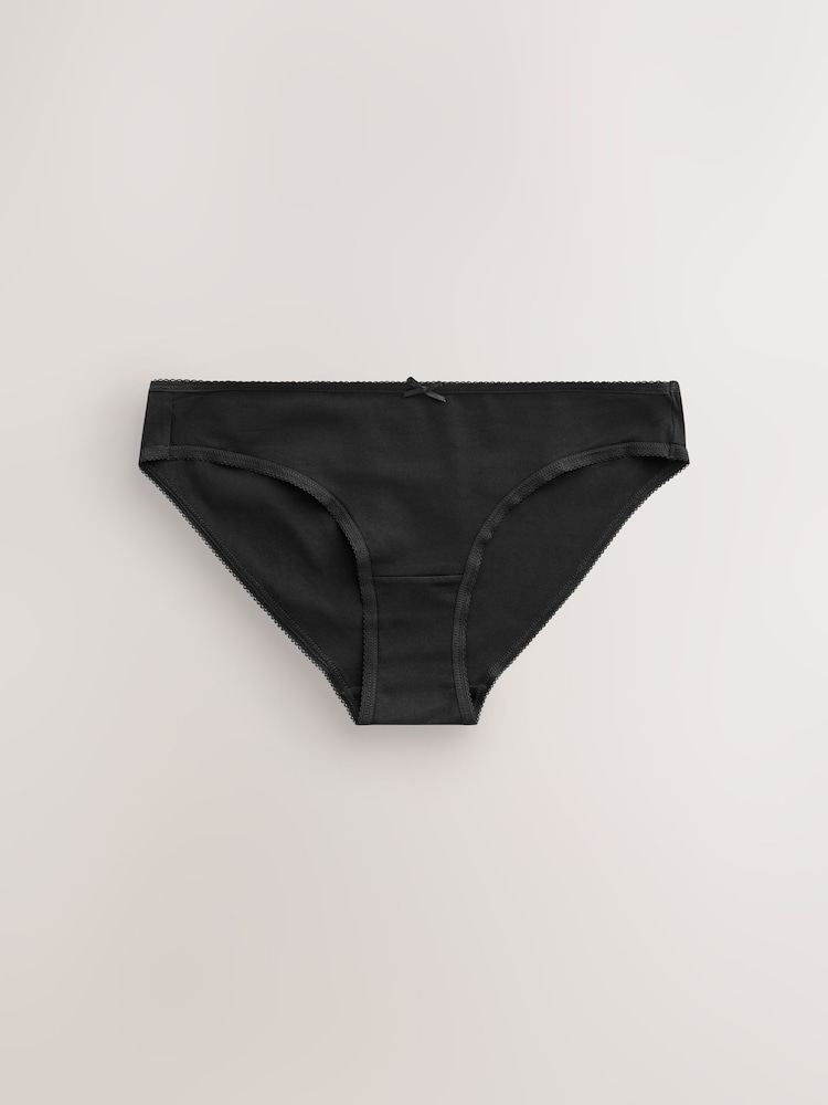 Black Bikini Rich Knickers 7 Pack - Image 2 of 5