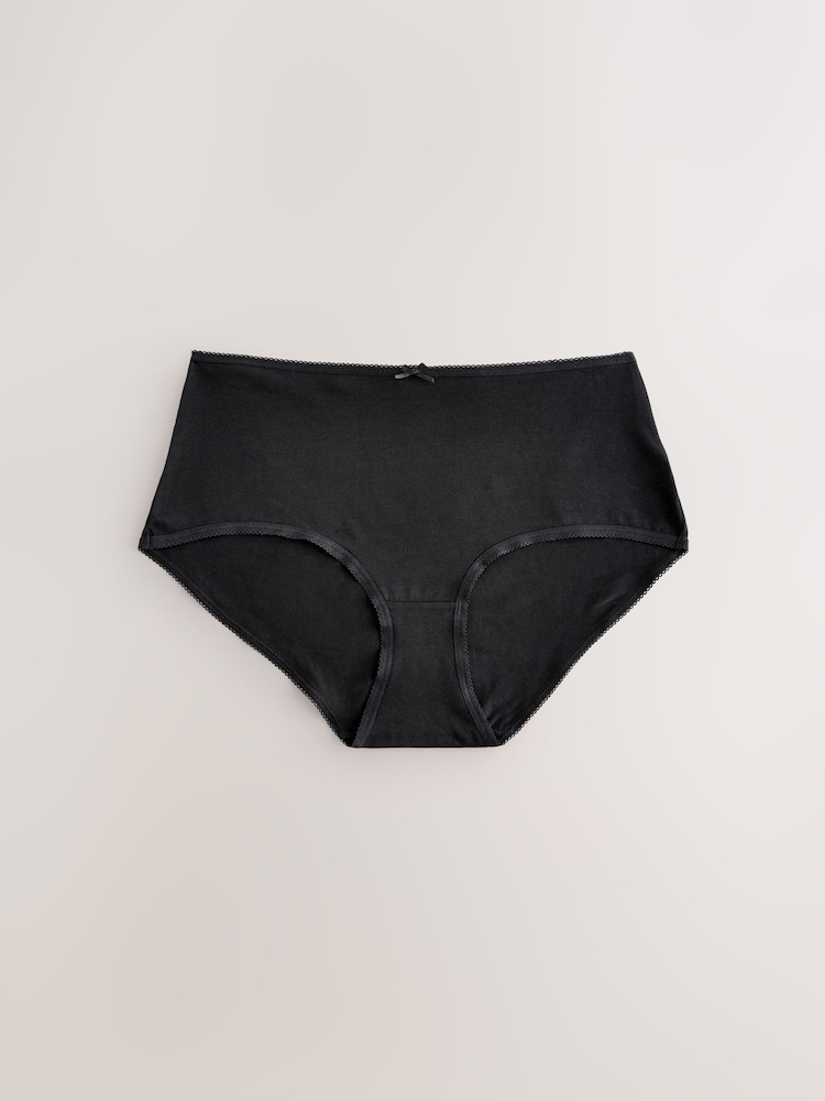 Black / Pastel Rose Nude / White Midi Rich Knickers 7 Pack - Image 2 of 10