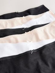 Black / Pastel Rose Nude / White Midi Rich Knickers 7 Pack - Image 9 of 10