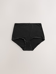 أسود/بيج ووردي فاتح/أبيض - حزمة من 7 سراويل غنية بالقطن - Image 6 of 8